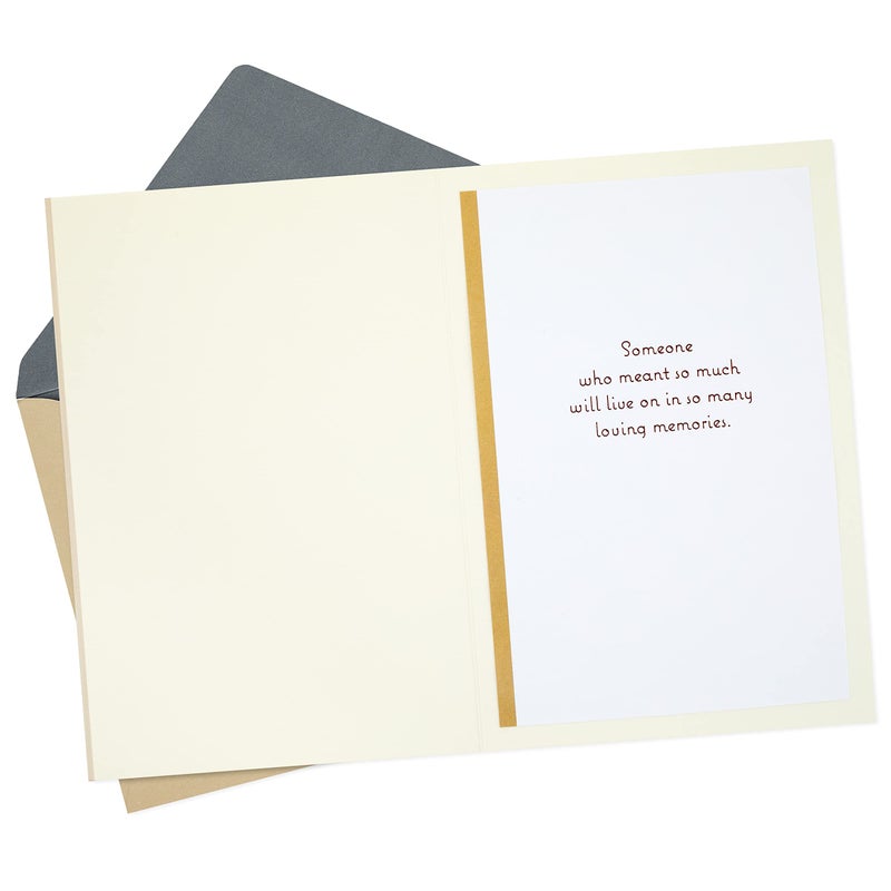 Hallmark Sympathy Card (Remembered with Love) - Image 2