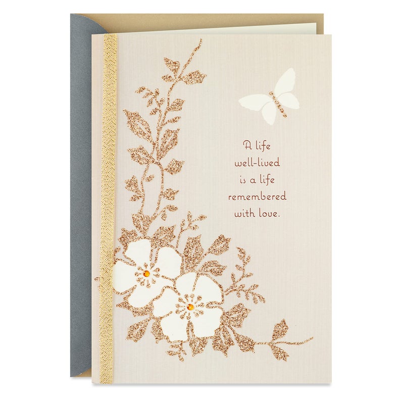 Hallmark Sympathy Card (Remembered with Love) - Image 1