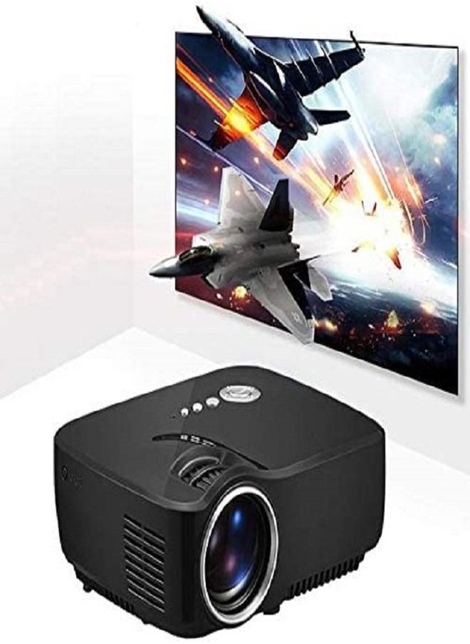 fool - Mini Portable LED Video TV Theater Resolution Throw Backpack Light Full HDMI Home Theater LED Video Game HDMI USB Beamer Display - Image 1