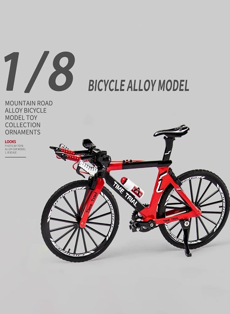 1:8 Model Mini Alloy Bicycle Diecast Model Toy Bike Mountain Finger Bicycle Simulation Collection Gifts Toy - Image 4