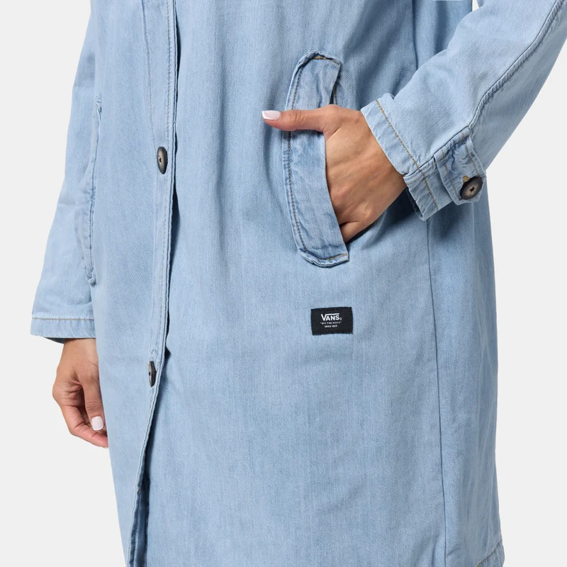 VANS Blue Women's Skate Mac Denim Coat for Women | Best Price UAE