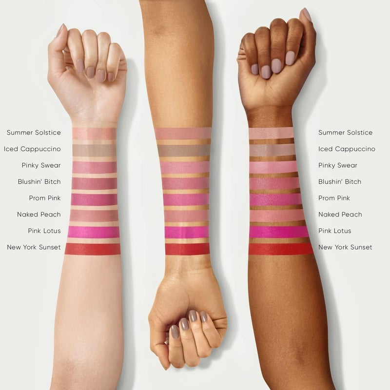 MELOWAY Hi-Rise Hydrating Matte Lipstick | Moisturizing, High-Pigment, Vegan Formula | Long-Lasting, Non-Drying, One-handed Capless Lipstick for Easy Application, Blushin - Image 2