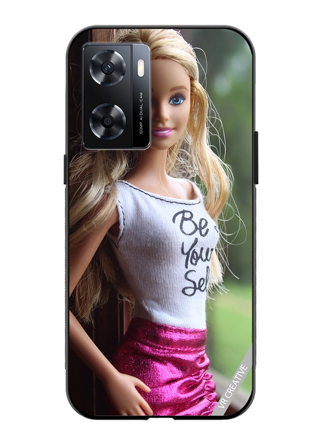 VR CREATIVE Protective Case Cover For Oppo A57/A77s Barbie Doll Design Multicolour - Image 1