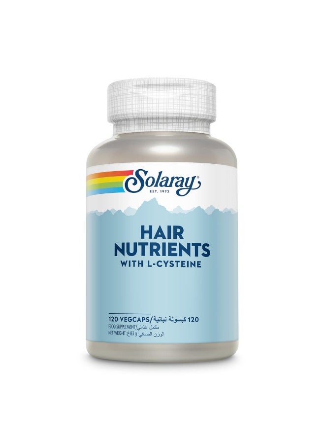 Solary Solaray Hair Nutrients With L-Cysteine - 120 Capsules - Image 1