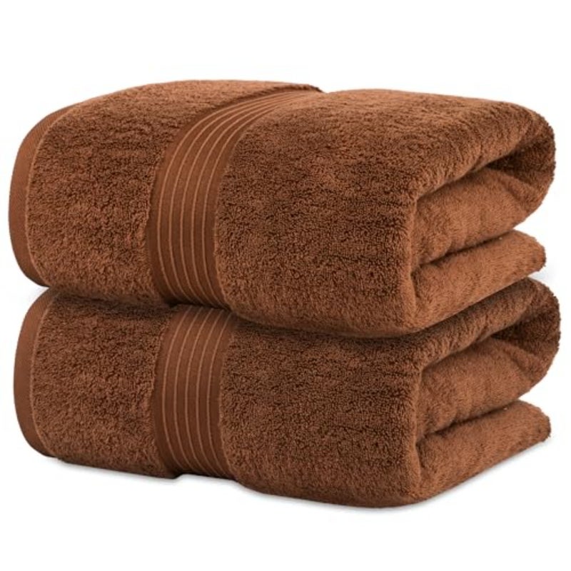 Set 4 Pack, 70 X 140 cm - 600 GSM 100% Combed Cotton Quick Drying Highly Absorbent Thick Bathroom Towels - Soft Hotel Quality for Bath and Spa - Image 2
