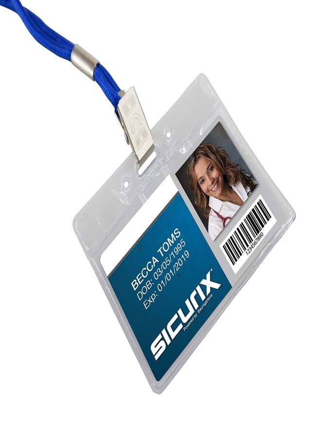 SICURIX Badge Holder Horizontal 50/pack (67815) - Image 3