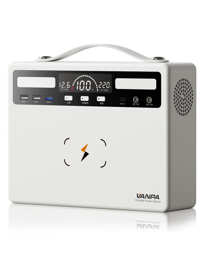 VANPA - 600W Portable Power Station Pure Sine Wave Lithium Battery AC 220V Output Backup Powerbank Solar Generator For camping - Image 1