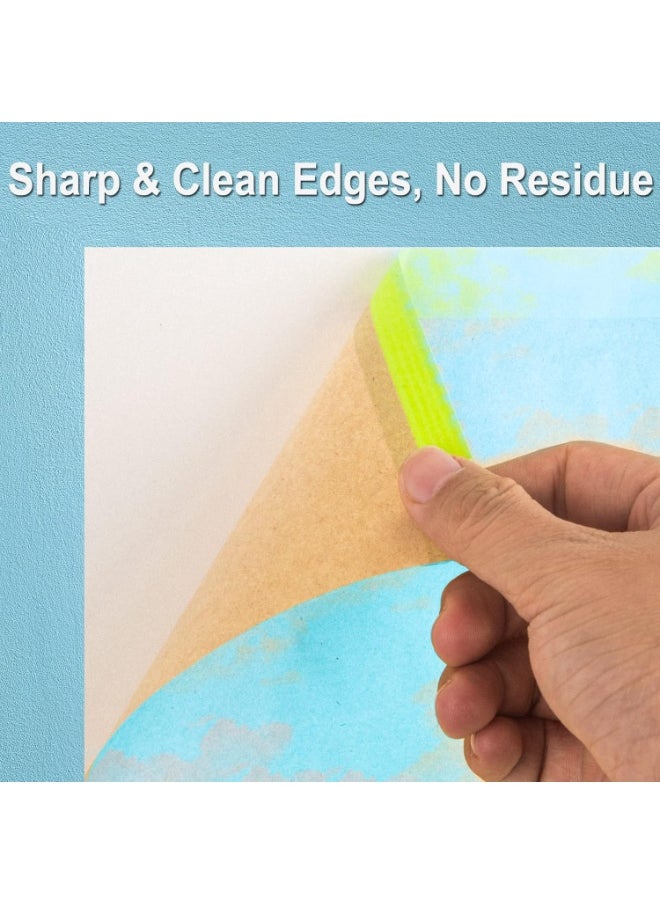 DATO Pre-Taped Masking Paper for Painting, Protective Paper Roll for Covering Skirting, Frames, Cars and Auto Body 45cm X 20M, Pack of 2pcs  - Image 5