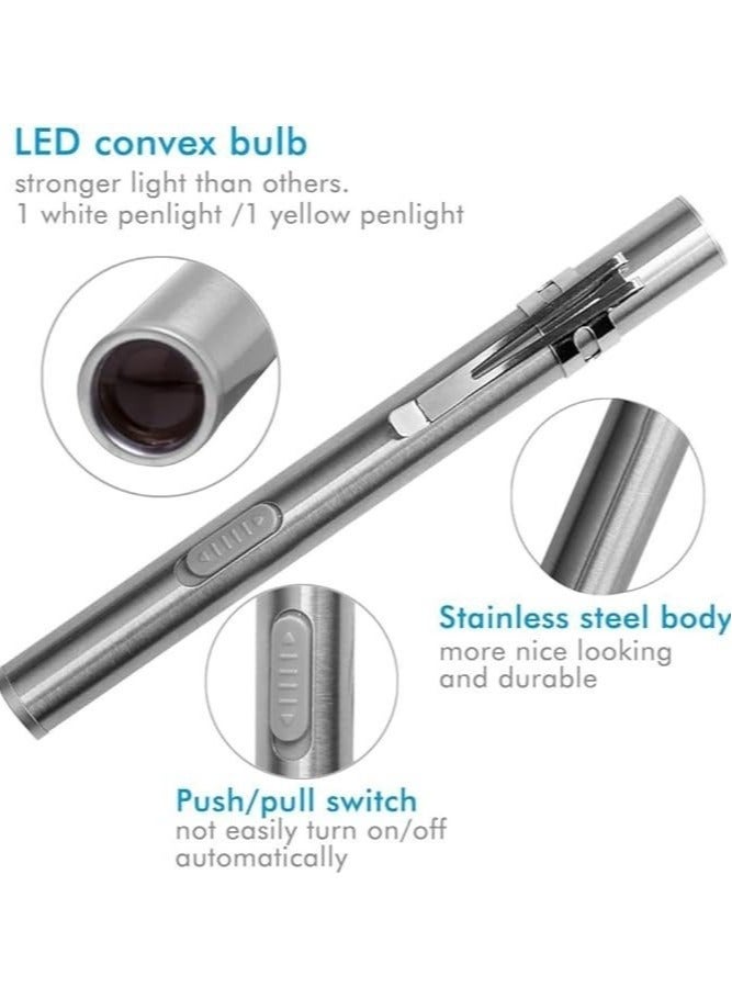 Captaintech 2Pack Pen Torches Medical for Nurses, Reusable Rechargeable Torch, LED Lights Pen Light, Diagnostic Pen Light USB Pen Torches for Nurses Students Doctors - Image 4