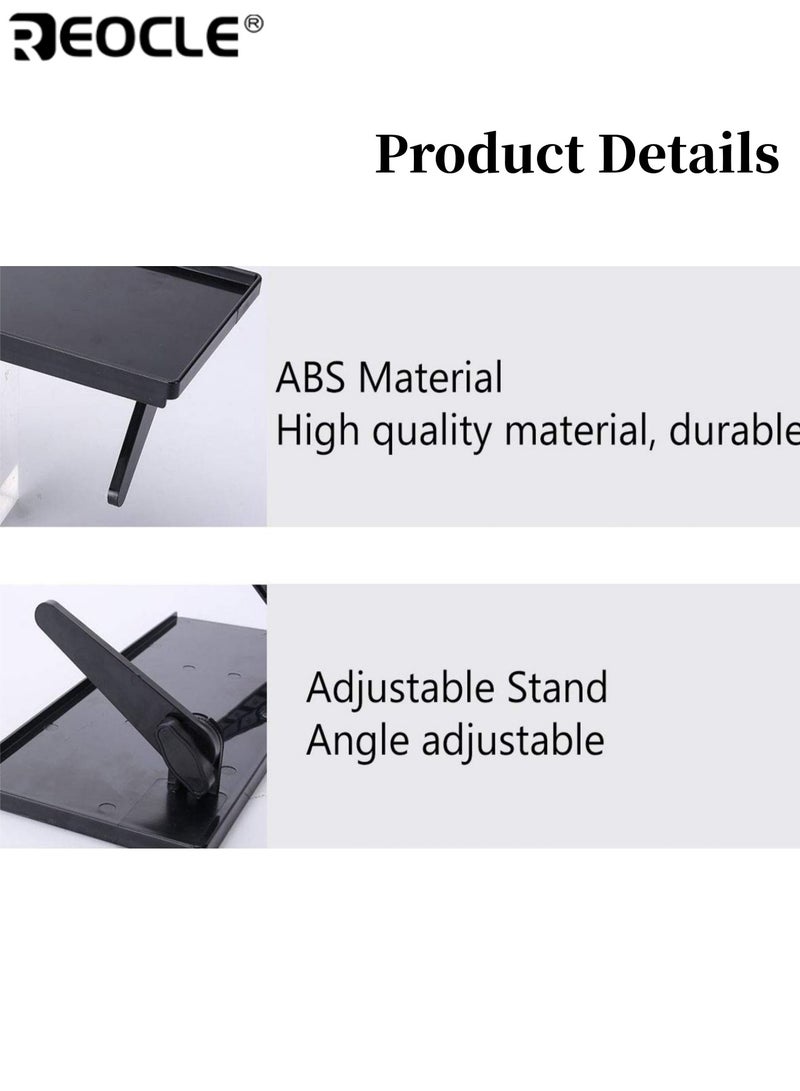 ريوكل قطعتان من رف عرض تلفاز قابل للتعديل بدون حفر، منظم تخزين قوي مصنوع من راتنج ABS، تصميم موفر للمساحة، مثالي لغرف المعيشة بحجم 26×11.5 سم - Image 2