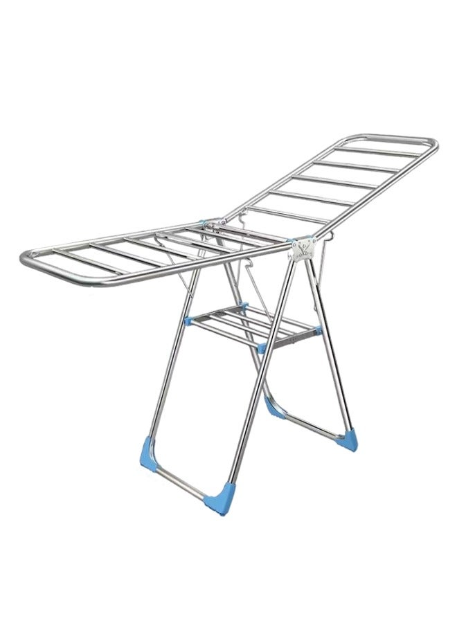 إن كي أكس رف تجفيف ملابس كبير قابل للطي من الفولاذ للاستخدام الداخلي، مناسب للاستخدام المنزلي - Image 1