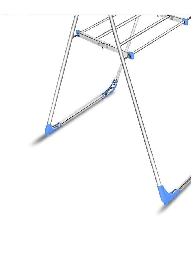 إن كي أكس رف تجفيف ملابس كبير قابل للطي من الفولاذ للاستخدام الداخلي، مناسب للاستخدام المنزلي - Image 4