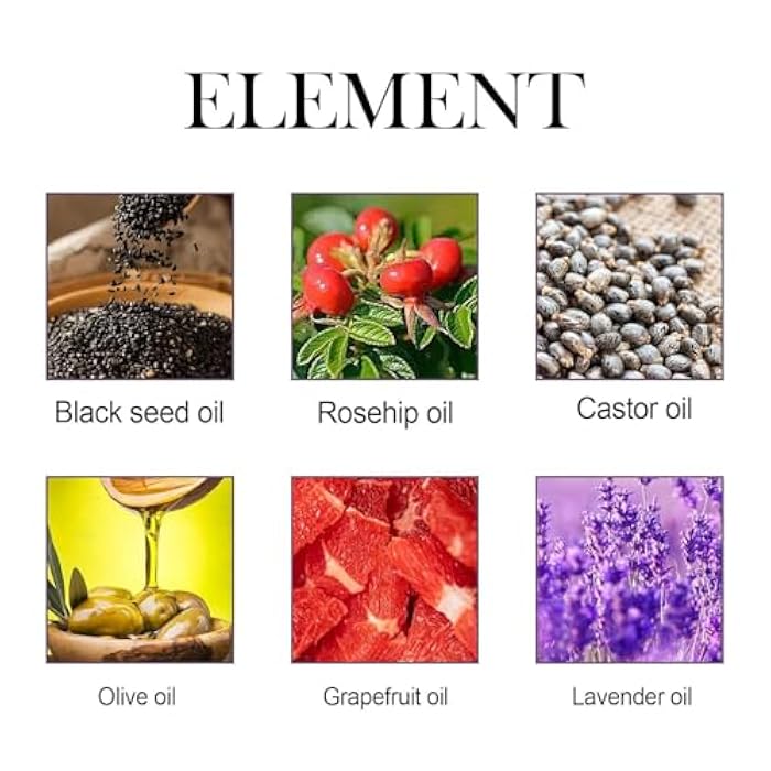Rednow Lilinas Castor Oil Black Seed Oil Rosehip Oil Face Serum, Rosehip Oil Black Seed Oil for Face, Castor Oills Skin Nourish, Organic Golden Castor Oil Collagen Boost Anti Aging（ 2 PCS ） - Image 4
