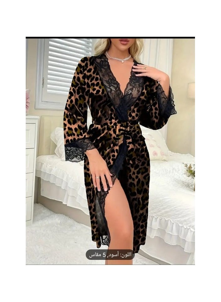 Hanady Women's soft buttery robe - Model HN 1039, one size fits up to 75 kg - Image 1