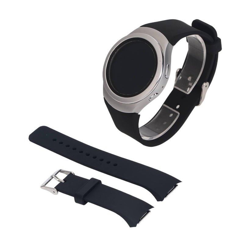 Blue Silicone Sport Smartwatch Band Compatible with Samsung Galaxy Watch Classic with Adjustable Fit Soft Strap and Quick Daily Replacement - Image 3
