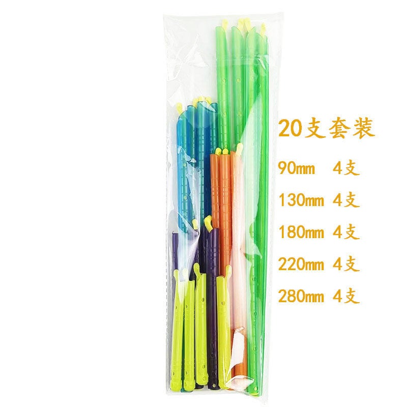 Multifunctional food fresh-keeping sealing clip moisture-proof sealing clip snacks sealing stick tea sealer candy color spot Set of 20 