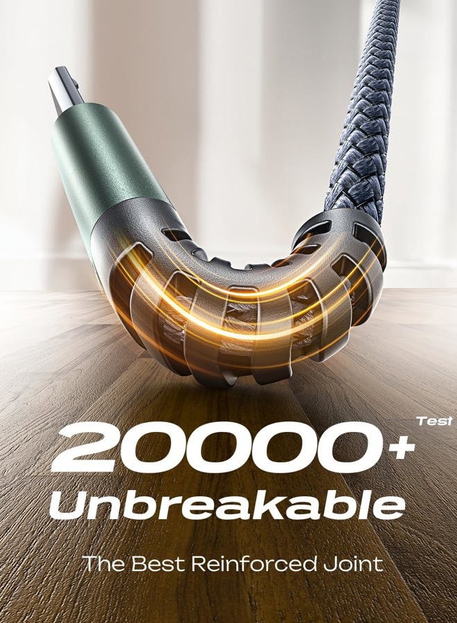 Ainope كابل ميكرو USB لكيندل [2 حزمة، 6.6 قدم]، كابل شاحن ميكرو USB غير قابل للكسر بديل لكيندل، كابل شاحن ميكرو USB نايلون مناسب لهاتف سامسونج جالاكسي S6، J7 إيدج نوت 5، كيندل، شاحن أندرويد - Image 2