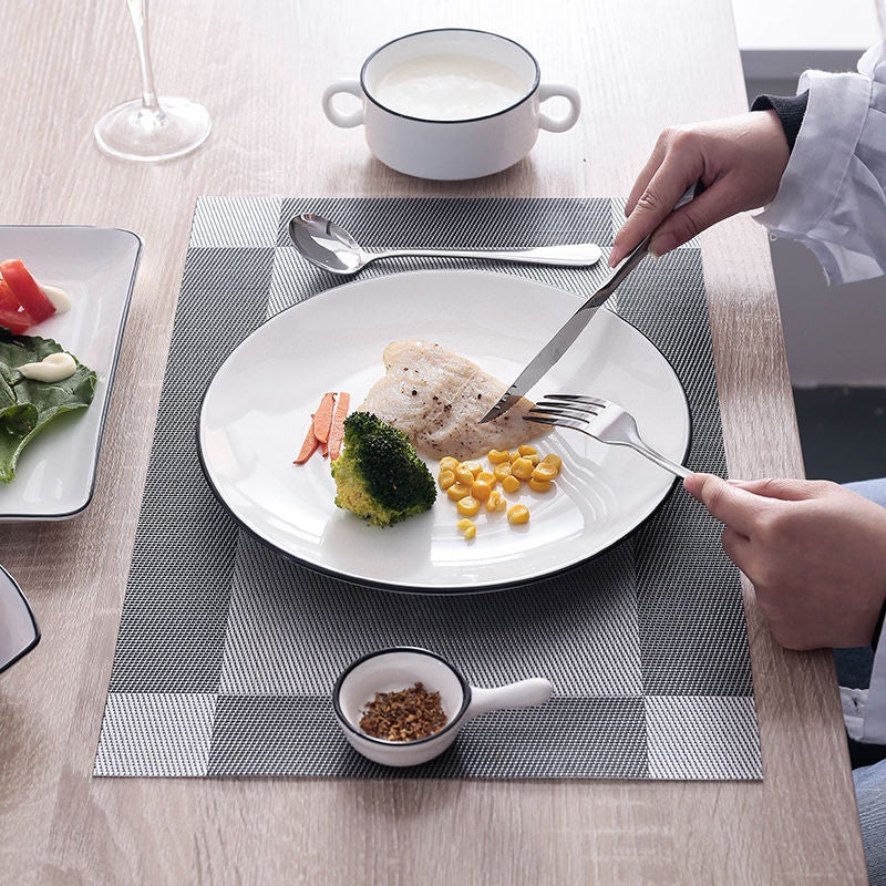 Teslin Western Placemat Pvc Insulated Table Mat Rectangular Simple Household Disposable Plate Mat - Image 4