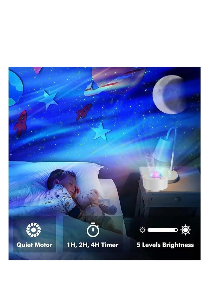 LED Aurora Star Galaxy Starry Sky Projector Night Light Built-in Whit Noise For Hoom Bedroom Decoration Kids Child Gift - Image 4