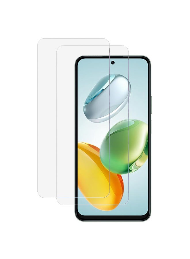 SanHu 2 Piece Pack for Honor X7c 4G/5G Screen Protector - Full Coverage Delicate Touch Tempered Glass Screen Protector for Honor X7c 4G/5G，Clear - Image 1