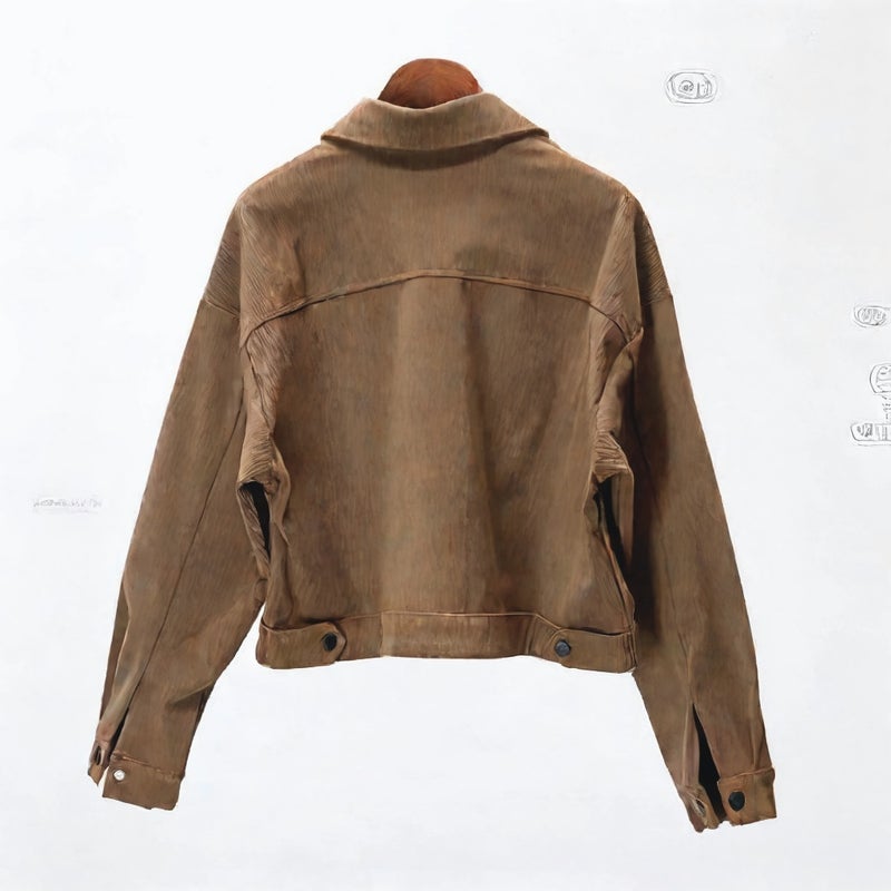 Women Corduroy Long Sleeve Casual Lapel Short Jacket Single Breasted Outerwear - Image 1