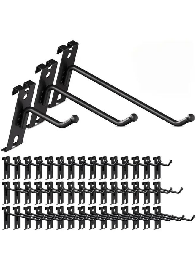 6 قطع خطافات حائط سوداء بشبكة معدنية متينة لتعليق وعرض الأدوات في المرآب - Image 2