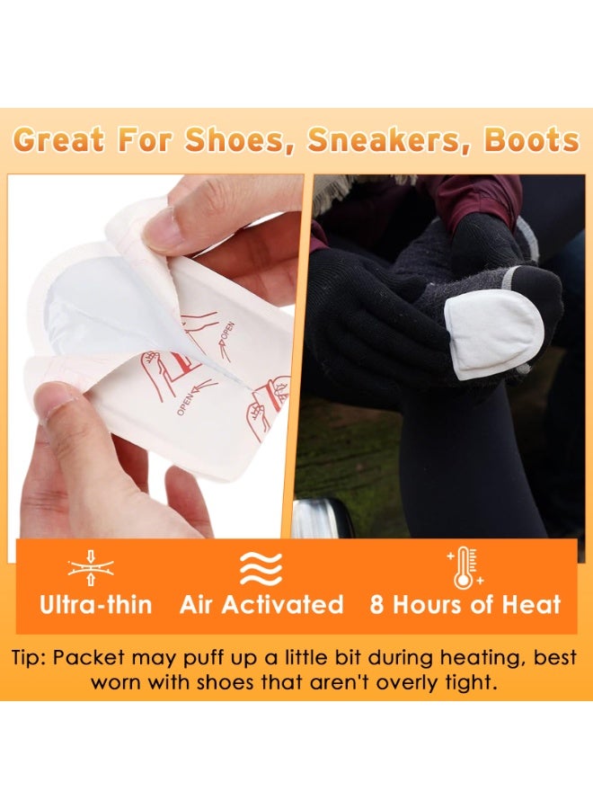 ياكيتر 5 أزواج من دفّاية أصابع القدم، تدفئة تدوم حتى 8 ساعات، نعل داخلي ساخن لتدفئة القدمين، دفّاية أصابع فورية قابلة للتصرف، لاصقة، تعمل بالهواء لفصل الشتاء، للعمل في الهواء الطلق والأنشطة الرياضية - Image 5