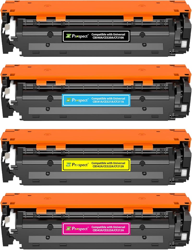 Prospect Toner 131A Cf210A Cf211A Cf212A Cf213A 128A Ce320A Ce321A Ce322A Ce323A 125A Cb540A Cb541 Cb542A Cb543A Compaitble With 131A 128A 125A Hp Models Full Set (4-Pack) Black Cyan Yellow Magenta - Image 4