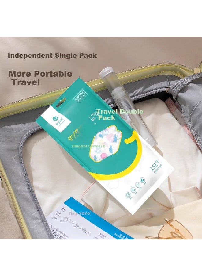 Sometimes Disposable Four-Piece Double Bed Sheet Set With Thickened Duvet Cover, Pillowcase, And Sleeping Bag For Travel, Hotel, And Anti-Dirt Gaming - Image 5