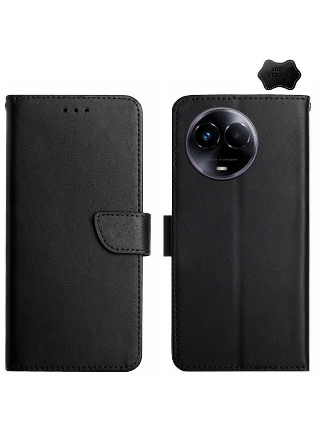 اس-توب جراب هاتف Realme 11 5G Global مصنوع من الجلد الأصلي ومقاوم لبصمات الأصابع - Image 1