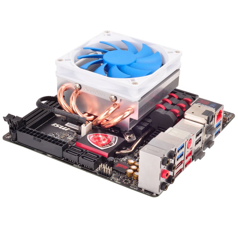 SilverStone Technology Silverstone Tek Low-Profile Heatsink CPU Cooler with 92mm PWM Fan, Four 6mm Heat Pipes, Intel LGA1155/1156/1150 and AMD AM2/AM3/FM1/FM2 AR06 - Image 2