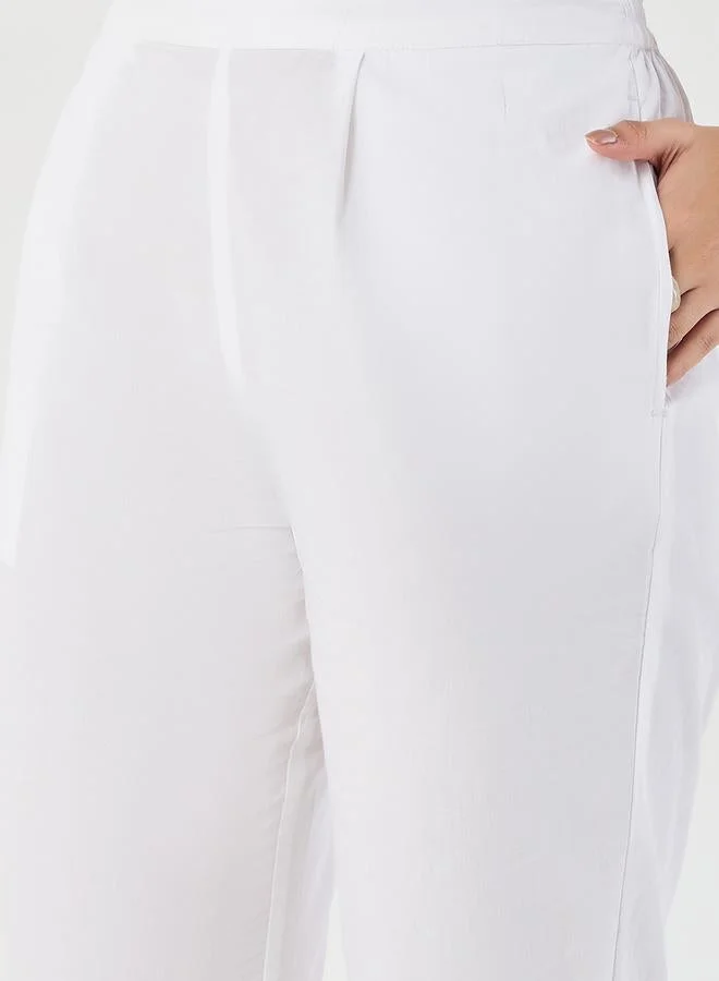 Femmella  Cotton Poplin Lace Detail Top for Women | Best Price UAE