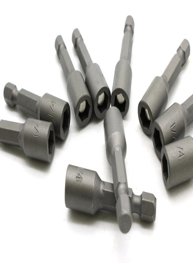 TEMO 10 pc Impact Ready Nut Driver 1/4 Inch Magnetic Nutsetter Set 1/4 Inch Shank - Image 1