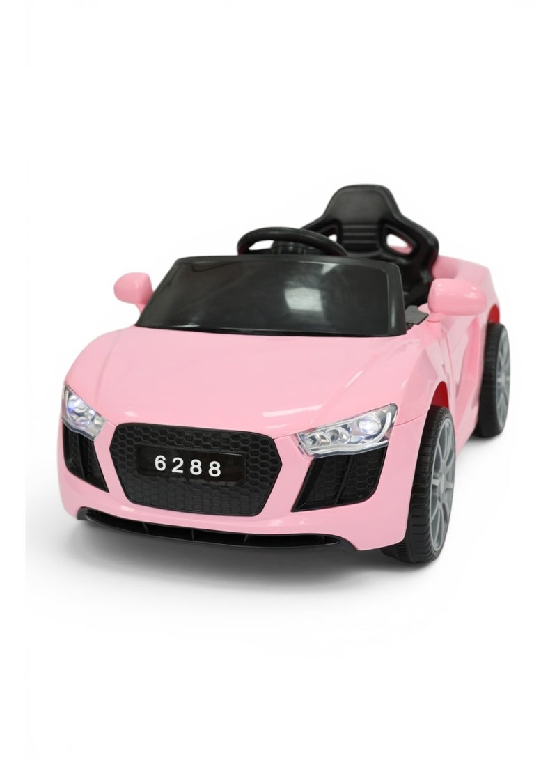 FUN MOMENT Kids Electric Car with Remote Control, LED Lights, and Music - Image 1