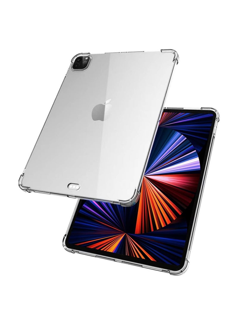 ELTRAZONE TPU Shockprooof Back Cover, Slim-Fit Protective Case for iPad Pro 12.9 inch 5th Generation, Supports Pencil 2nd Gen Charging, Transparent - Image 2