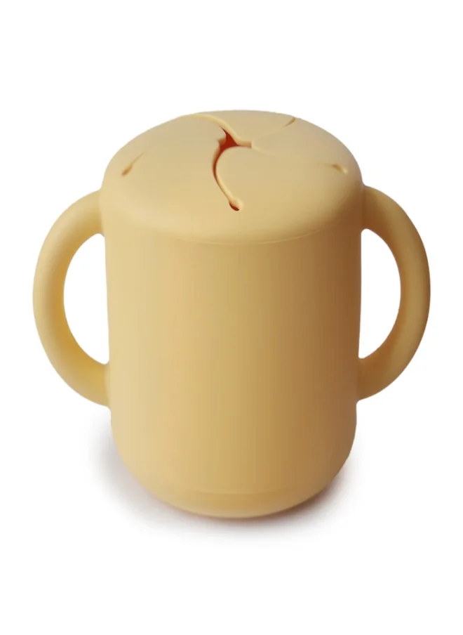 mushie Silicone Snack Cup Pale Daffodil