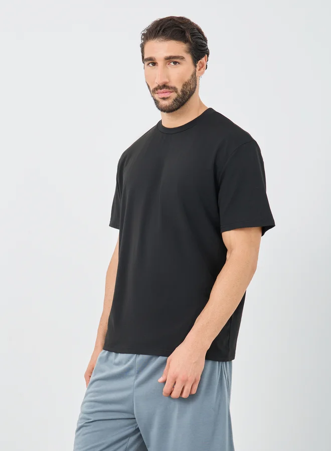Styli Styli Back Graphic Print T-Shirt and Shorts Set