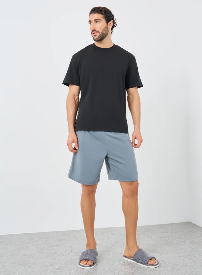 Styli Styli Back Graphic Print T-Shirt and Shorts Set