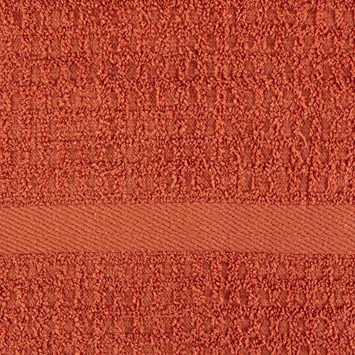 DII Basic Terry Collection Waffle Dishtowel Set, 15x26, Solid Spice, 4 Piece - Image 4