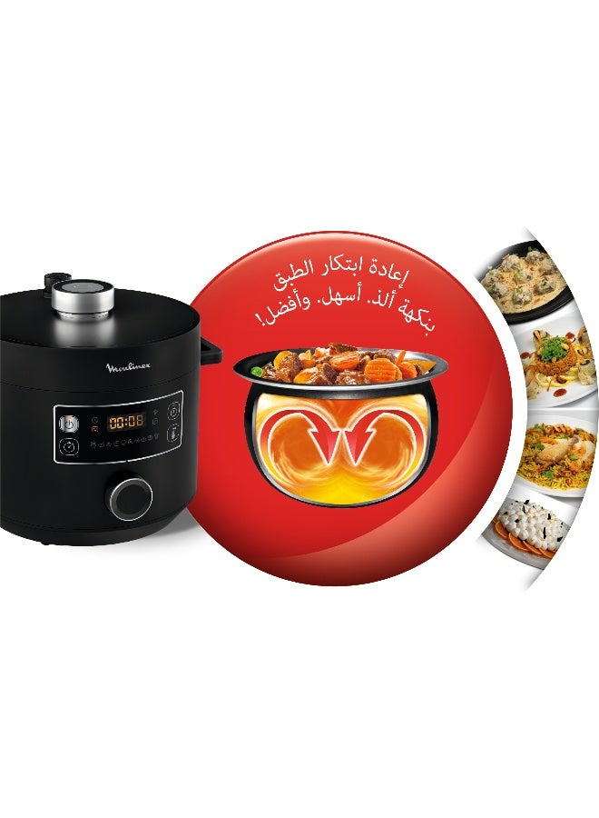 Moulinex Turbo Cuisine Maxi Fast Multi Cooker 5 L 1090 W CE753827 Black - Image 4