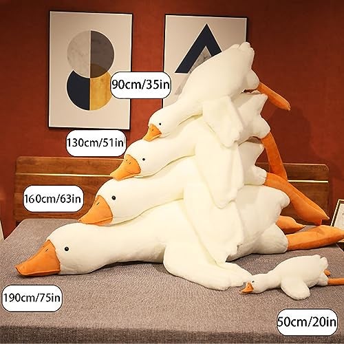 Srutirbo Giant White Goose Plush35 in Soft Furry Swan Stuffed Animal PillowHuge Goose Plush Hugging Pillow Gifts for Every Age 35 in - Image 5