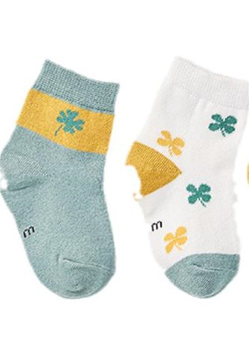 Generic - 5 pairs of children's socks combed cotton breathable children's socks - Image 1
