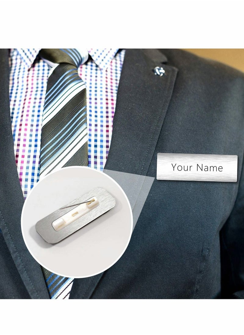 Excefore 22mm Safety Bar Pins, 100 Pcs Large Safety Pins for Name Tag with Adhesive  - Image 2