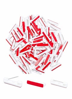 Excefore 22mm Safety Bar Pins, 100 Pcs Large Safety Pins for Name Tag with Adhesive  - Image 1