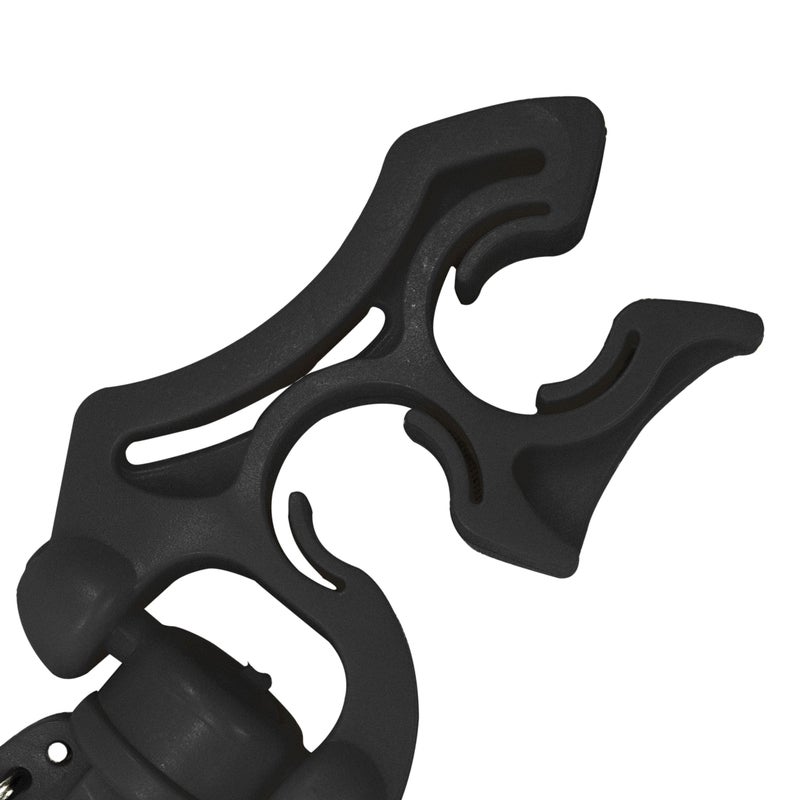 Scuba Choice Double Hose Holder Clip â€“ Securely Holds 2 Low/High-Pressure Hoses, Easy Snap-On Design for Tangle-Free, Dives, Durable & Lightweight for a Seamless Diving Experience (Black) - Image 5