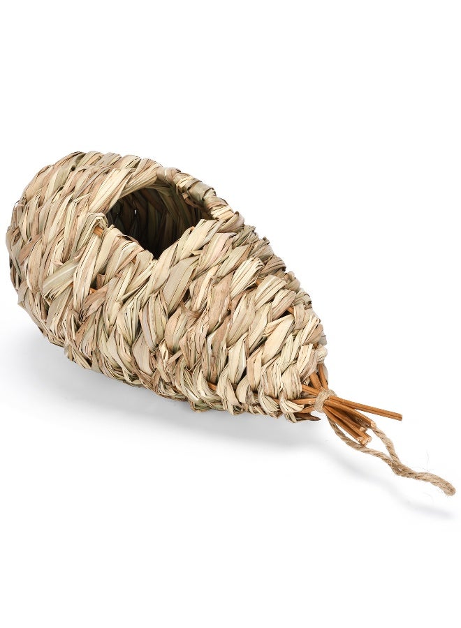 آنا بيت الطيور المنسوج من الحشائش المزهرة اليدوية لتزيين الحدائق الخارجية - Image 2