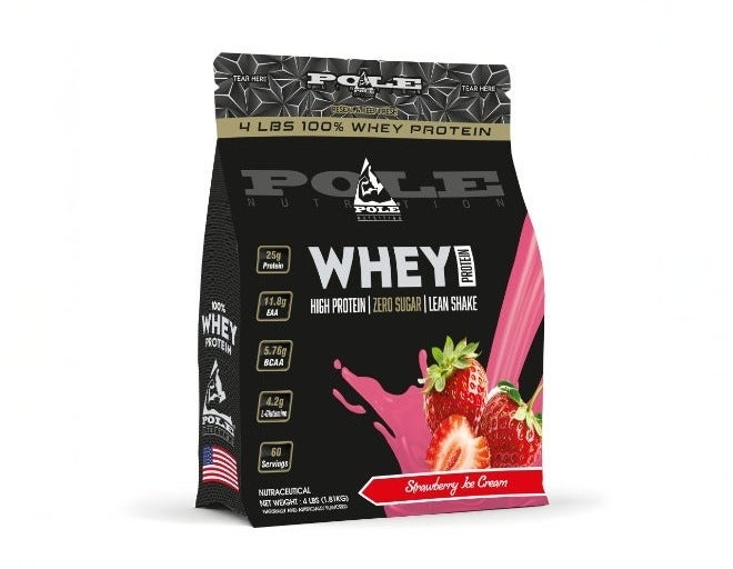 التغذية القطب POLE NUTRITION بروتين مصل الحليب بنسبة 100٪، 4 باوند - Image 1