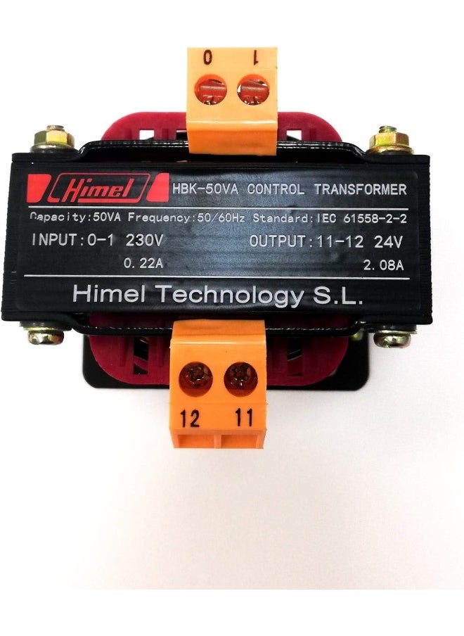 Himel 50Va 230V/24V Control Transformer 50/60Hz  Hbk0050E9  - Image 2