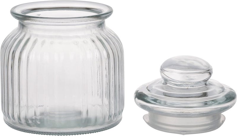 Voix Canisters Glass Storage Pop Jar For Kitchen With Lid | Storage Jar | Kitchen Organizer | Modular | Multipurpose Jar (730 Ml,Pack Of 2 Jar), Blue - Image 4