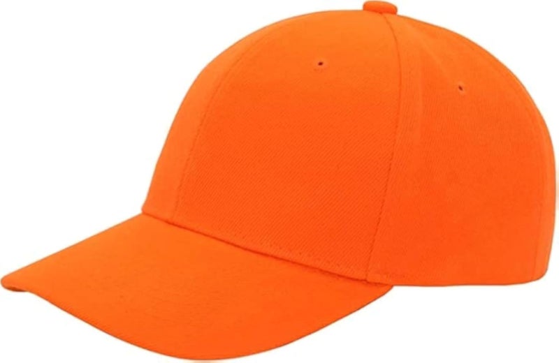 Be Unique Unisex Snapback Baseball Cap (Orange)- Fitted, One Size (Pack of 6)